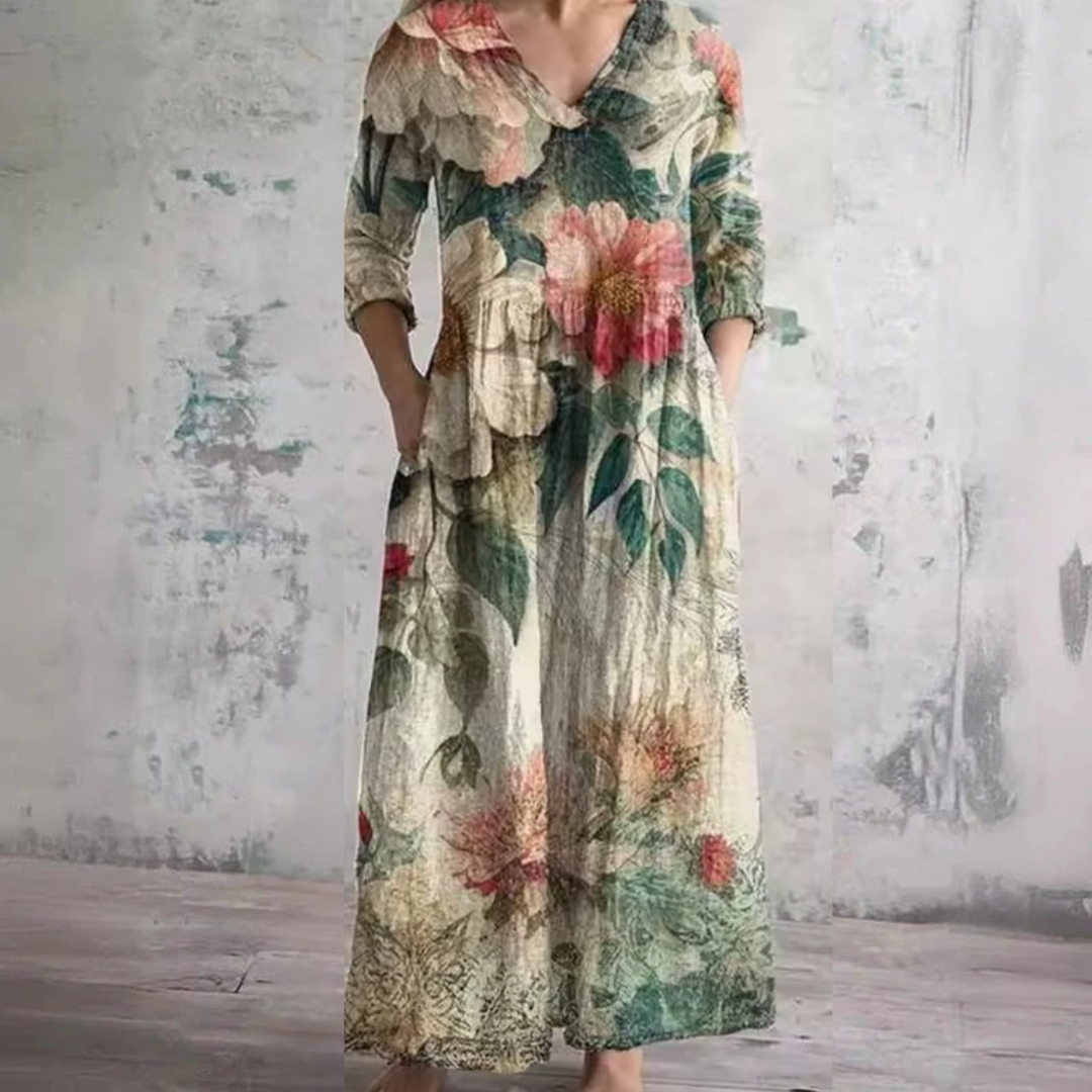ROWELLA™ - ELEGANT PLEATED MAXI DRESS